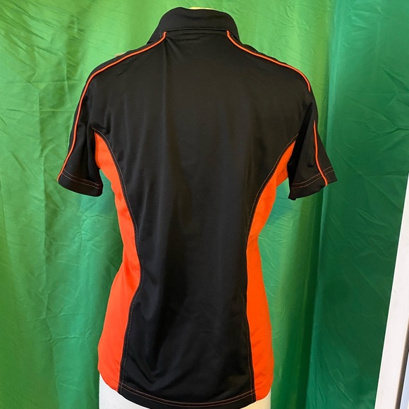 Extreme performance black/orange short sleeve shirt Ladies . UV protection 40+ - Picture 4 of 8